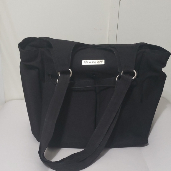 Ariat Black Tote Bag with Sleek Design and Durable Material - Picture 1 of 9